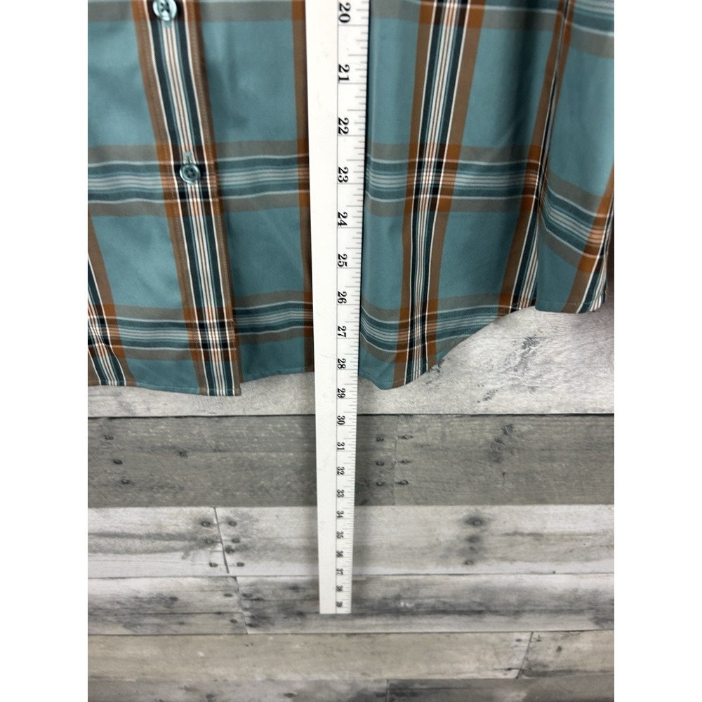Coldwater Creek women's plaid long sleeve button up 18 - Picture 5 of 6